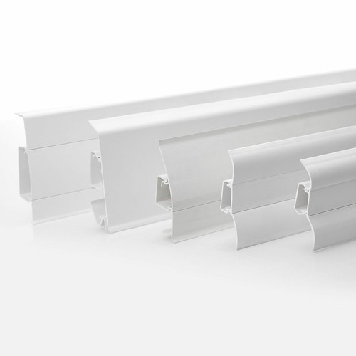 Weiße pvc fußleisten sparen - pvc,